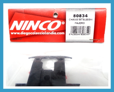 CHASIS MITSUBISHI PAJERO DE NINCO REF/ 80834 . ACCESORIOS , RECAMBIOS , REPUESTOS Y COCHES NINCO . www.diegocolecciolandia.com  . Tienda Scalextric Slot Madrid España . Slot Cars Shop Madrid Spain . Ninco Store Spain . Ninco Shop Madrid .