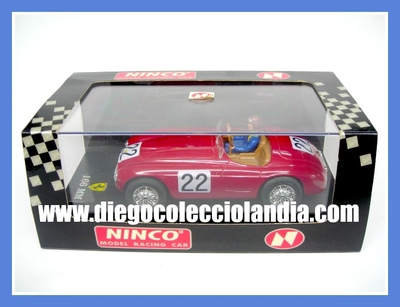 FERRARI 166 MM #22 " LE MANS 49 " DE NINCO REF/ 50116 . COMERCIALIZADO POR NINCO EN 1995. TODOS LOS COCHES DE LA WEB, SON COMPATIBLES CON CIRCUITOS SCALEXTRIC, NINCO, SUPERSLOT Y CARRERA..... www.diegocolecciolandia.com . Tienda Slot Scalextric Madrid España . Slot Cars Shop Madrid Spain .