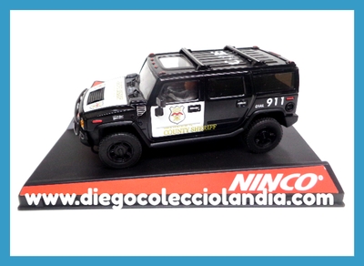 HUMMER H2 " COUNTY SHERIFF " DE NINCO REF/ 50456 . TODOS LOS COCHES DE LA WEB, SON COMPATIBLES CON CIRCUITOS SCALEXTRIC, SUPERSLOT, NINCO Y CARRERA.... www.diegocolecciolandia.com . Tienda Scalextric Slot Madrid España . Slot Cars Shop Madrid Spain . Scalextric Store Madrid Spain .