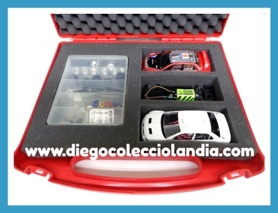 KIT PRORACE RALLY " LANCER WRC " DE NINCO REF/ 50407 . TODOS LOS COCHES DE LA WEB, SON COMPATIBLES CON CIRCUITOS SCALEXTRIC, NINCO, SUPERSLOT Y CARRERA...  www.diegocolecciolandia.com  . Tienda Slot Scalextric Madrid España . Slot Cars Shop Madrid Spain . Ninco Store . Scalextric Store Madrid Spain .