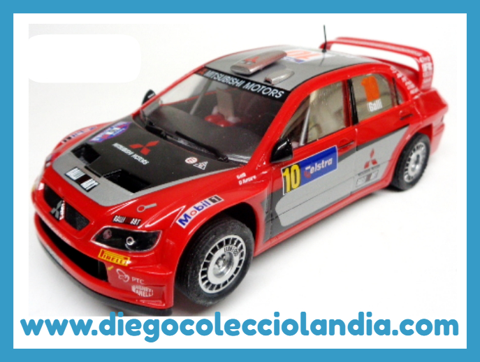 MITSUBISHI  LANCER  WRC 05 " AUSTRALIA " DE NINCO REF/ 50378 .TODOS LOS COCHES DE LA WEB, SON COMPATIBLES CON CIRCUITOS SCALEXTRIC, SUPERSLOT, NINCO Y CARRERA..... www.diegocolecciolandia.com . Tienda Slot Scalextric Madrid España . Slot Cars Shop Madrid Spain .
