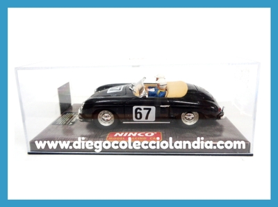 PORSCHE 356 A #67 " MILE MIGLIA " DE NINCO REF / 50155 . TODOS LOS COCHES DE LA WEB, SON COMPATIBLES CON CIRCUITOS SCALEXTRIC, SUPERSLOT, NINCO Y CARRERA.... www.diegocolecciolandia.com . Tienda Slot Scalextric Madrid España . Slot Cars Shop Madrid Spain .