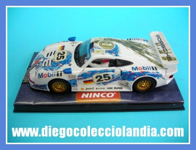 Porsche 911 GT1 #25 "24h Le Mans 1996" de NINCO Ref/ 50149 . TODOS LOS COCHES DE SLOT DE LA WEB, SON COMPATIBLES CON CIRCUITOS SCALEXTRIC, SUPERSLOT, NINCO Y CARRERA.