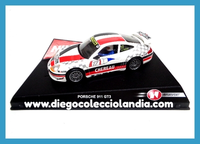 PORSCHE 911 GT3 " CHEREAU " DE NINCO REF/ 50227 . TODOS LOS COCHES DE LA WEB, SON COMPATIBLES CON CIRCUITOS SCALEXTRIC, NINCO, SUPERSLOT Y CARRERA..... www.diegocolecciolandia.com . Tienda Slot Scalextric Madrid España . Slot Cars Shop Madrid Spain .