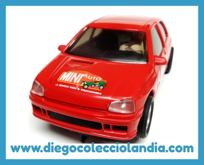 RENAULT CLIO 16V " EDICIÓN MINI AUTO 1995 " DE NINCO REF/ EEMN01 . TODOS LOS COCHES DE LA WEB, SON COMPATIBLES CON CIRCUITOS SCALEXTRIC, NINCO, SUPERSLOT Y CARRERA...  www.diegocolecciolandia.com  . Tienda Slot Scalextric Madrid España . Slot Cars Shop Madrid Spain .