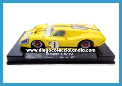 FORD MK IV " WINNER 12H. SEBRING 1967 " DE NSR REF / 1022 .TODOS LOS COCHES DE LA WEB, SON COMPATIBLES CON CIRCUITOS SCALEXTRIC, SUPERSLOT, NINCO Y CARRERA... www.diegocolecciolandia.com . Tienda Slot Scalextric Madrid España . Slot Cars Shop Madrid . Scalextric Shop Spain . Scalextric Store Spain .