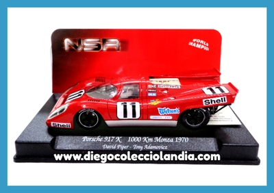 PORSCHE 917K " 1000 KM. MONZA 1970 " DE NSR REF / 1032 . TODOS LOS COCHES DE LA WEB, SON COMPATIBLES CON CIRCUITOS SCALEXTRIC, SUPERSLOT, NINCO Y CARRERA... www.diegocolecciolandia.com . Tienda Scalextric Madrid . Tienda Slot España . Scalextric Store Spain . Scalextric Shop Spain .