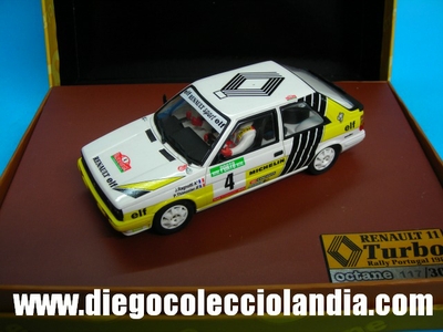 Renault 11 Turbo #4 " Rally Portugal 1987 " de Octane Ref/ OC-03. Coche realizado en resina. Edición Limitada y Numerada  de 300 unidades. TODOS LOS COCHES DE SLOT DE LA WEB, SON COMPATIBLES CON CIRCUITOS SCALEXTRIC, SUPERSLOT, NINCO Y CARRERA........................... www.diegocolecciolandia.com . Slot Cars Shop Madrid, Spain. Tienda Slot, Scalextric Madrid, España.