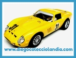 FERRARI 250 GTO " SPA 1965 "  DE PINK KAR REF/ CV 010 . CAJA DE CARTÓN .TODOS LOS COCHES DE LA WEB, SON COMPATIBLES CON CIRCUITOS SCALEXTRIC, SUPERSLOT, NINCO Y CARRERA.... WWW.DIEGOCOLECCIOLANDIA.COM . TIENDA SLOT SCALEXTRIC MADRID ESPAÑA . SLOT CARS SHOP MADRID SPAIN .