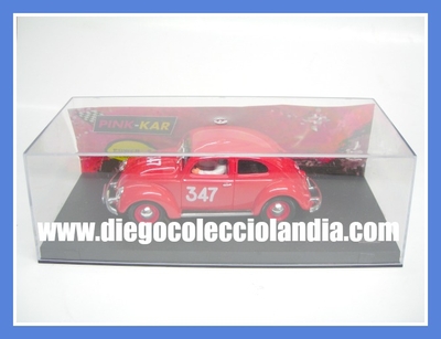 VW BEETLE  #347 " MILLE MIGLIA 1955 " DE PINK KAR REF/ CV 042 . TODOS LOS COCHES DE LA WEB, SON COMPATIBLES CON CIRCUITOS SCALEXTRIC, SUPERSLOT, NINCO Y CARRERA... www.diegocolecciolandia.com . Tienda Scalextric Madrid España . Slot Cars Shop Madrid Spain .