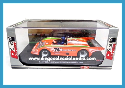 LOLA T-298 " JEAN CLAUDE / SUBIDA A MONTSERRAT 1979 " DE POWER SLOT REF/ 86964 . EDICIÓN LIMITADA Y NUMERADA .TODOS LOS COCHES DE LA WEB, SON COMPATIBLES CON CIRCUITOS SCALEXTRIC, SUPERSLOT, NINCO Y CARRERA... www.diegocolecciolandia.com . Tienda Slot Scalextric Madrid España. Slot Cars Shop Madrid Spain. Scalextric Store Spain .