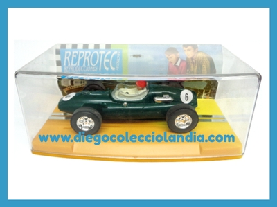 COOPER F1 " VERDE " DE REPROTEC REF/ 5010 . TODOS LOS COCHES DE LA WEB, SON COMPATIBLES CON CIRCUITOS SCALEXTRIC, SUPERSLOT, NINCO Y CARRERA..... www.diegocolecciolandia.com . Tienda Slot Scalextric Madrid España . Slot Cars Shop Madrid Spain .