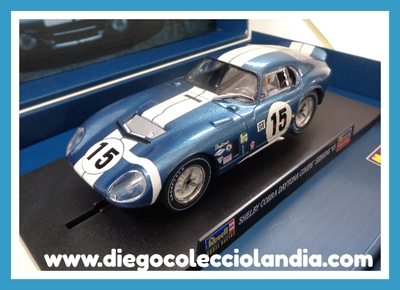 SHELBY COBRA DAYTONA COUPÉ " SEBRING 65 " DE REVELL REF/ 08364 . TODOS LOS COCHES DE LA WEB, SON COMPATIBLES CON CIRCUITOS SCALEXTRIC, SUPERSLOT, NINCO Y CARRERA..... www.diegocolecciolandia.com . Tienda Scalextric Slot Madrid España . Slot Cars Shop Madrid Spain . Scalextric Store .