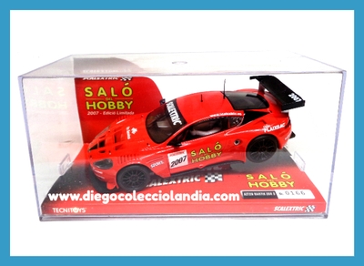 ASTON MARTIN DBR9 " SALÓ DEL HOBBY 2007 " DE SCALEXTRIC REF/ 6324 . EDICIÓN LIMITADA Y NUMERADA . TODOS LOS COCHES DE LA WEB, SON COMPATIBLES CON CIRCUITOS SCALEXTRIC, SUPERSLOT, NINCO Y CARRERA... www.diegocolecciolandia.com . Tienda Scalextric Madrid España . Slot Cars Shop Madrid Spain . Scalextric Store Spain .