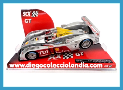 AUDI R10 #7 " 24H. LE MANS 2006 / KRISTENSEN " DE SCALEXTRIC / SCX REF/ 62750 . TODOS LOS COCHES DE LA WEB, SON COMPATIBLES CON CIRCUITOS SCALEXTRIC, SUPERSLOT, NINCO Y CARRERA.... www.diegocolecciolandia.com . Tienda Scalextric Madrid España . Slot Cars Shop Madrid Spain . Scalextric Store Spain .