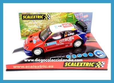 CITROËN XSARA T4 WRC " RALLYE SUECIA 2004 / C.SAINZ " DE SCALEXTRIC REF/ 6151 . TODOS LOS COCHES DE LA WEB, SON COMPATIBLES CON CIRCUITOS SCALEXTRIC, SUPERSLOT, NINCO Y CARRERA... www.diegocolecciolandia.com .  Tienda Scalextric Madrid. Tienda Slot Madrid . Tienda Scalextric España . Tienda Slot España .