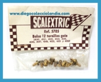 BOLSA 12 TORNILLOS PARA GUIA BLANCA DE SCALEXTRIC / EXIN REF / 5705 . BLISTER TOTALMENTE NUEVO SIN ABRIR .  WWW.DIEGOCOLECCIOLANDIA.COM . TIENDA SCALEXTRIC MADRID . TIENDA SLOT MADRID . RECAMBIOS, REPUESTOS Y ACCESORIOS SCALEXTRIC EXIN .