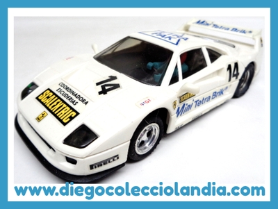 FERRARI F40 " TETRA PAK / COORDINADORA ESCUDERÍAS SCALEXTRIC " DE SCALEXTRIC / EXIN REF/ 8355 . COCHE TOTALMENTE NUEVO A ESTRENAR Y CON SU CAJA ORIGINAL . TODOS LOS COCHES DE LA WEB, SON COMPATIBLES CON CIRCUITOS SCALEXTRIC, SUPERSLOT, NINCO Y CARRERA.... www.diegocolecciolandia.com . Tienda Scalextric Slot Madrid España . Slot Cars Shop Madrid Spain . Scalextric Shop Spain .