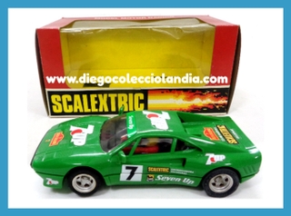 FERRARI GTO " SEVEN UP / COORDINADORA ESCUDERÍAS SCALEXTRIC " DE SCALEXTRIC / EXIN REF/ 8343 . COCHE TOTALMENTE NUEVO A ESTRENAR Y CON SU CAJA ORIGINAL . TODOS LOS COCHES DE LA WEB, SON COMPATIBLES CON CIRCUITOS SCALEXTRIC, SUPERSLOT, NINCO Y CARRERA.... WWW.DIEGOCOLECCIOLANDIA.COM . TIENDA SCALEXTRIC SLOT MADRID ESPAÑA . SLOT CARS SHOP MADRID SPAIN . SCALEXTRIC SHOP SPAIN .