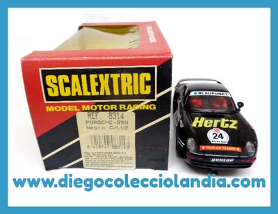 PORSCHE 959 " NEGRO " DE SCALEXTRIC / EXIN REF/ 8314 . COCHE TOTALMENTE NUEVO A ESTRENAR Y CON SU CAJA ORIGINAL . TODOS LOS COCHES DE LA WEB, SON COMPATIBLES CON CIRCUITOS SCALEXTRIC, SUPERSLOT, NINCO Y CARRERA.... www.diegocolecciolandia.com . Tienda Scalextric Slot Madrid España . Slot Cars Shop Madrid Spain . Scalextric Shop Spain .