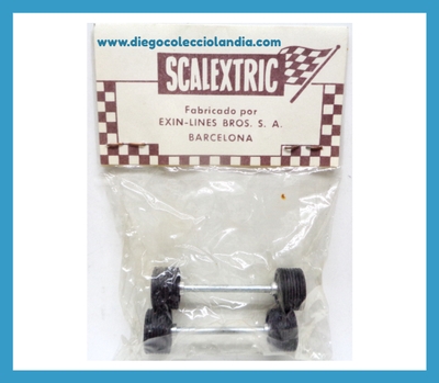 TREN RUEDAS DELANTERO TYRRELL P34 DE SCALEXTRIC / EXIN REF / 6029 . DOS JUEGOS . BLISTER TOTALMENTE NUEVO SIN ABRIR .  www.diegocolecciolandia.com . Tienda Scalextric Madrid . Tienda Slot Madrid . Recambios, repuestos y accesorios Scalextric Exin .