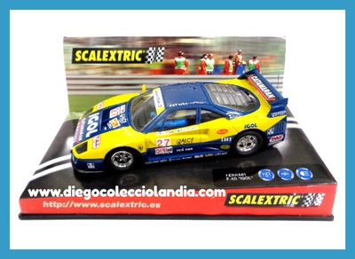 FERRARI F40 " IGOL " DE SCALEXTRIC REF / 6012 . TODOS LOS COCHES DE LA WEB, SON COMPATIBLES CON CIRCUITOS SCALEXTRIC, SUPERSLOT, NINCO Y CARRERA...  www.diegocolecciolandia.com  . Tienda Scalextric Madrid. Tienda Slot Madrid . Tienda Scalextric España . Tienda Slot España .