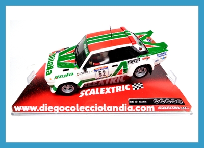 FIAT 131 ABARTH " ALITALIA " DE SCALEXTRIC REF/ 6389 . TODOS LOS COCHES DE LA WEB, SON COMPATIBLES CON CIRCUITOS SCALEXTRIC, SUPERSLOT, NINCO Y CARRERA.... www.diegocolecciolandia.com . Tienda Scalextric Madrid España . Slot Cars Shop Madrid Spain . Scalextric Store Spain .