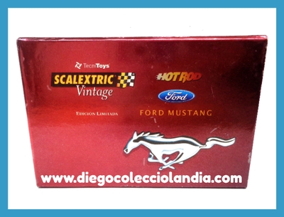 FORD MUSTANG DE SCALEXTRIC SERIE VINTAGE REF/ 6148 . TODOS LOS COCHES DE SLOT DE LA WEB, SON COMPATIBLES CON CIRCUITOS SCALEXTRIC, SUPERSLOT, NINCO Y CARRERA................ www.diegocolecciolandia.com . Tienda Scalextric Slot Madrid España . Slot Cars Shop Madrid Spain.