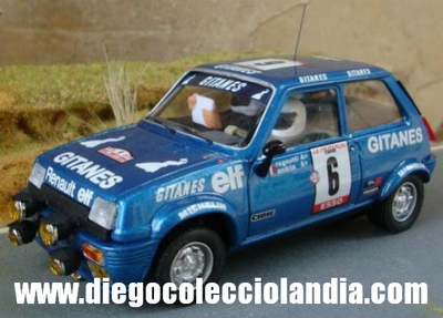 Renault 5 Alpine # 6 Gr 2 " 2º Rallye Tour de Corse 1979 ". de Scalextricpassion Ref/ SP008. Edición Limitada y Numerada de 50 unidades.  TODOS LOS COCHES DE SLOT DE LA WEB, SON COMPATIBLES CON CIRCUITOS SCALEXTRIC, SUPERSLOT, NINCO Y CARRERA........................... www.diegocolecciolandia.com . Slot Cars Shop Madrid, Spain. Tienda Slot, Scalextric Madrid, España.