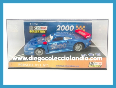 PORSCHE 911 GT1 " MILLENNIUM / CLUB SCALEXTRIC 2000 " DE SCALEXTRIC REF/ 6043 . TODOS LOS COCHES DE LA WEB, SON COMPATIBLES CON CIRCUITOS SCALEXTRIC, SUPERSLOT, NINCO Y CARRERA........... www.diegocolecciolandia.com . Tienda Scalextric Madrid España. Slot Cars Shop Madrid Spain
