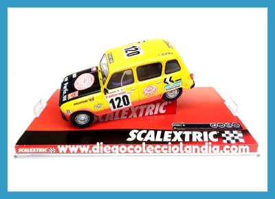 RENAULT 4L " DAKAR 1979 " DE SCALEXTRIC REF/ A10160S300 . TODOS LOS COCHES DE LA WEB, SON COMPATIBLES CON CIRCUITOS SCALEXTRIC, SUPERSLOT, NINCO Y CARRERA.... www.diegocolecciolandia.com .  Tienda Scalextric Madrid España. Slot Cars Shop Madrid Spain .