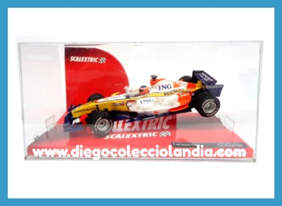 RENAULT F1 ING #5 " FERNANDO ALONSO " DE SCALEXTRIC REF / 6332 . TODOS LOS COCHES DE LA WEB, SON COMPATIBLES CON CIRCUITOS SCALEXTRIC, SUPERSLOT, NINCO Y CARRERA.... www.diegocolecciolandia.com . Tienda Scalextric Slot Madrid España . Slot Cars Shop Madrid Spain .