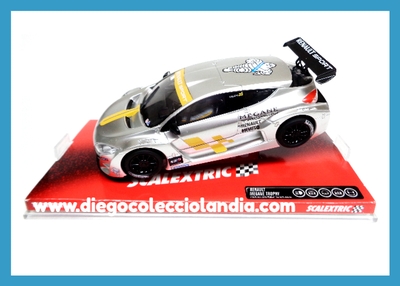 RENAULT MEGANE TROPHY " SILVER "  DE SCALEXTRIC REF/ 6477 . TODOS LOS COCHES DE LA WEB, SON COMPATIBLES CON CIRCUITOS SCALEXTRIC, SUPERSLOT, NINCO Y CARRERA.... www.diegocolecciolandia.com . Tienda Scalextric Madrid España . Slot Cars Shop Madrid Spain . Scalextric Store Spain .