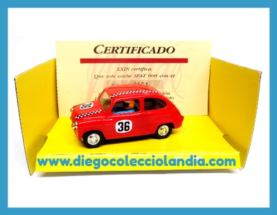 SEAT 600 TC " SERIE VINTAGE " DE SCALEXTRIC / EXIN REF/ 8333 . COMERCIALIZADO EN 1991 . TODOS LOS COCHES DE LA WEB, SON COMPATIBLES CON CIRCUITOS SCALEXTRIC, SUPERSLOT, NINCO Y CARRERA...  www.diegocolecciolandia.com  . Tienda Scalextric Madrid . Tienda Slot España . Scalextric Store Spain .