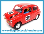 SEAT 600 TC " SERIE VINTAGE " DE SCALEXTRIC / EXIN REF/ 8333 . COMERCIALIZADO EN 1991 . TODOS LOS COCHES DE LA WEB, SON COMPATIBLES CON CIRCUITOS SCALEXTRIC, SUPERSLOT, NINCO Y CARRERA...  WWW.DIEGOCOLECCIOLANDIA.COM  . TIENDA SCALEXTRIC MADRID . TIENDA SLOT ESPAÑA . SCALEXTRIC STORE SPAIN .