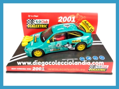 SEAT CÓRDOBA WRC " CLUB SCALEXTRIC 2001 " DE SCALEXTRIC REF/ 6061 . TODOS LOS COCHES DE LA WEB, SON COMPATIBLES CON CIRCUITOS SCALEXTRIC, SUPERSLOT, NINCO Y CARRERA...........   www.diegocolecciolandia.com . Tienda Scalextric Madrid España . Slot Cars Shop Madrid Spain .