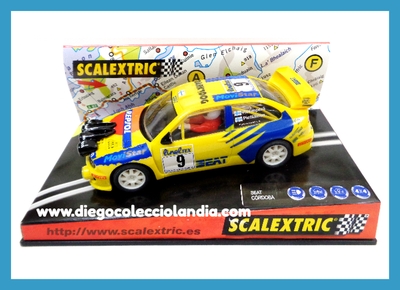 SEAT CÓRDOBA WRC " MONTECARLO 99 " DE SCALEXTRIC REF/ 6023 . TODOS LOS COCHES DE LA WEB, SON COMPATIBLES CON CIRCUITOS SCALEXTRIC, SUPERSLOT, NINCO Y CARRERA... www.diegocolecciolandia.com .  Tienda Scalextric Madrid. Tienda Slot Madrid . Tienda Scalextric España . Tienda Slot España .