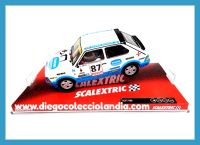 SEAT FURA " DANONE " DE SCALEXTRIC REF/ 6434 . TODOS LOS COCHES DE LA WEB, SON COMPATIBLES CON CIRCUITOS SCALEXTRIC, SUPERSLOT, NINCO Y CARRERA.... www.diegocolecciolandia.com . Tienda Scalextric Madrid España . Slot Cars Shop Madrid Spain . Scalextric Store Spain . Scalextric Shop Spain .