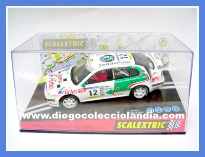 SKODA OCTAVIA WRC #12 "AIRTEL" DE SCALEXTRIC REF/ 6049 . TODOS LOS COCHES DE SLOT DE LA WEB, SON COMPATIBLES CON CIRCUITOS SCALEXTRIC, SUPERSLOT, NINCO Y CARRERA.......................... www.diegocolecciolandia.com . Slot Cars Shop Spain.Tienda Slot, Scalextric Madrid, España.