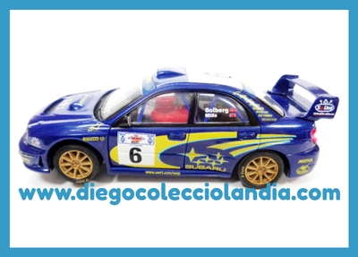 SUBARU IMPREZA WRC #6 " ACRÓPOLIS 2001 / SOLBERG " DE SCALEXTRIC REF / 6080 . COCHE NUEVO A ESTRENAR SIN CAJA . TODOS LOS COCHES DE LA WEB, SON COMPATIBLES CON CIRCUITOS SCALEXTRIC, SUPERSLOT, NINCO Y CARRERA.... www.diegocolecciolandia.com . Tienda Scalextric Slot Madrid España . Slot Cars Shop Madrid Spain .