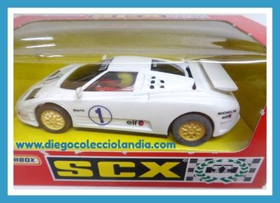 BUGATTI #1 DE SCALEXTRIC / TYCO REF/ 83870.20 . NUEVO A ESTRENAR EN SU CAJA ORIGINAL PERFECTA Y SIN DESPRECINTAR. TODOS LOS COCHES DE  LA WEB, SON COMPATIBLES CON CIRCUITOS SCALEXTRIC, SUPERSLOT, NINCO Y CARRERA.... www.diegocolecciolandia.com . Tienda Scalextric Madrid . Tienda Slot Madrid . Tienda Scalextric Slot España .