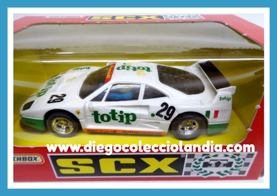 FERRARI F40 " TOTIP " DE SCALEXTRIC / TYCO REF/ 83790.20 . NUEVO A ESTRENAR EN SU CAJA ORIGINAL PERFECTA Y SIN DESPRECINTAR. TODOS LOS COCHES DE  LA WEB, SON COMPATIBLES CON CIRCUITOS SCALEXTRIC, SUPERSLOT, NINCO Y CARRERA.... www.diegocolecciolandia.com . Tienda Scalextric Madrid. Tienda Slot Madrid . Tienda Scalextric Slot España .