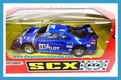FERRARI F40 " PILOT " DE SCALEXTRIC / TYCO REF/ 83480.20 . NUEVO A ESTRENAR EN SU CAJA ORIGINAL PERFECTA Y SIN DESPRECINTAR. TODOS LOS COCHES DE  LA WEB, SON COMPATIBLES CON CIRCUITOS SCALEXTRIC, SUPERSLOT, NINCO Y CARRERA.... www.diegocolecciolandia.com . Tienda Scalextric Madrid . Tienda Slot Madrid . Tienda Scalextric Slot España .