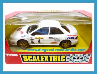 SUBARU " IGOL " DE SCALEXTRIC / TYCO REF/ 8358.09 . NUEVO A ESTRENAR EN SU CAJA ORIGINAL PERFECTA Y SIN DESPRECINTAR . TODOS LOS COCHES DE  LA WEB, SON COMPATIBLES CON CIRCUITOS SCALEXTRIC, SUPERSLOT, NINCO Y CARRERA.... www.diegocolecciolandia.com . Tienda Scalextric Madrid . Tienda Slot Madrid . Tienda Scalextric Slot España .