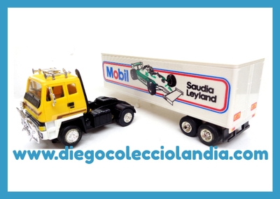 JUGGERNAUT ROADTRAIN " MOBIL " DE SCALEXTRIC U.K. REF/ C301 . NUEVO Y CON LA CAJA ORIGINAL PERFECTA .TODOS LOS CAMIONES DE LA WEB, SON COMPATIBLES CON CIRCUITOS SCALEXTRIC, SUPERSLOT, NINCO Y CARRERA.... www.diegocolecciolandia.com . Tienda Slot Scalextric Madrid España . Slot Cars Shop Madrid Spain . 