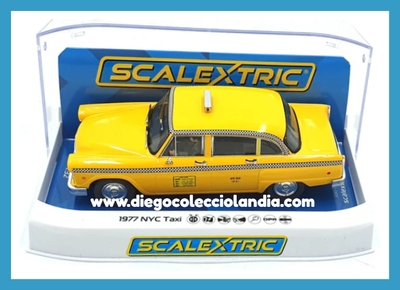 NYC TAXI 1977 DE SCALEXTRIC U.K. REF/ C4432 . TODOS LOS COCHES DE LA WEB, SON COMPATIBLES CON CIRCUITOS SCALEXTRIC, SUPERSLOT, NINCO Y CARRERA.... www.diegocolecciolandia.com . Tienda Slot Scalextric Madrid España . Slot Cars Shop Madrid Spain . Scalextric Store Spain  .