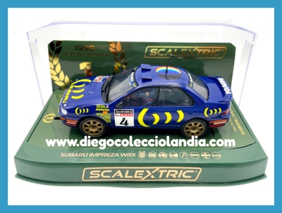 SUBARU IMPREZA WRX #4 " COLIN McRAE 1995 / WORLD CHAMPION EDITION " DE SCALEXTRIC U.K. REF/ C4428 . TODOS LOS COCHES DE LA WEB, SON COMPATIBLES CON CIRCUITOS SCALEXTRIC, SUPERSLOT, NINCO Y CARRERA.... www.diegocolecciolandia.com . Tienda Slot Scalextric Madrid España . Slot Cars Shop Madrid Spain . Scalextric Store Spain  .