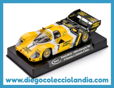 PORSCHE 956 KH #7 " 1000 KM. NÜRBURGRING 1984 " DE SLOT IT REF/ CA09m . TODOS LOS COCHES DE LA WEB, SON COMPATIBLES CON CIRCUITOS SCALEXTRIC, SUPERSLOT, NINCO Y CARRERA....  www.diegocolecciolandia.com . Tienda Slot Scalextric Madrid España . Slot Cars Shop Madrid Spain . Scalextric Store Madrid Spain .