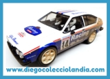 ALFA ROMEO GTV6 " RALLY TOUR DE CORSE 1986 / EFECTO SUCIO " DE SLOTWINGS / GOM  REF / G003AR .TODOS LOS COCHES DE LA WEB, SON COMPATIBLES CON CIRCUITOS SCALEXTRIC, SUPERSLOT, NINCO Y CARRERA... WWW.DIEGOCOLECCIOLANDIA.COM . TIENDA SCALEXTRIC MADRID ESPAÑA . SCALEXTRIC STORE MADRID SPAIN . SCALEXTRIC SHOP SPAIN .