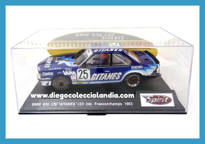 BMW 635 Csi #25 " GITANES /24h FRANCORCHAMPS 1983 " DE SPIRIT REF / 0801702 .TODOS LOS COCHES DE LA WEB, SON COMPATIBLES CON CIRCUITOS SCALEXTRIC, SUPERSLOT, NINCO Y CARRERA...  www.diegocolecciolandia.com . Slot Cars Shop Madrid Spain . Tienda Slot Scalextric Madrid España . Scalextric Store Spain .